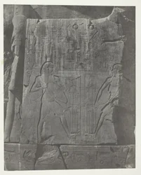 Gournah, Skulpturen des Throns der Kolosse; Theben