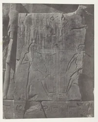 Gournah, Skulpturen des Throns der Kolosse; Theben