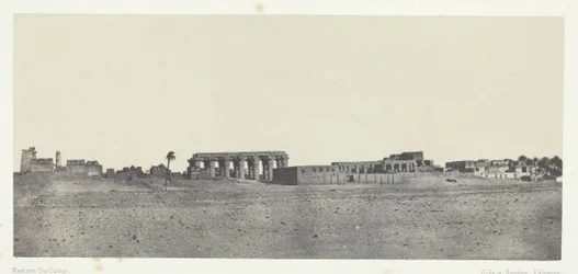 Louqsor, Gesamtansicht der Ruinen, Theben, 1849-51, gedruckt 1852
