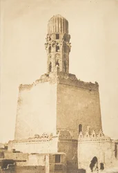 Westliches Minarett der Moschee des Kalifen Hakem, in Kairo