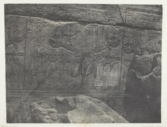 Palais von Karnak, Äußere Skulpturen des Granitheiligtums; Theben