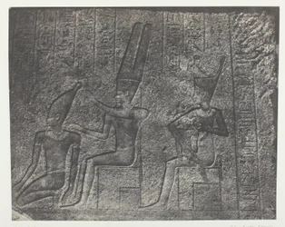 Palais de Karnak, Äußere Skulpturen des Granitheiligtums; Theben