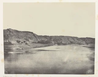 Ostufer des Nils (Dorf Bab), Blick nach Süden Philoe; Nubien