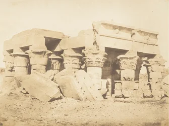 Ruinen des Tempels von Koum-Ombou Ombos, 1849-50