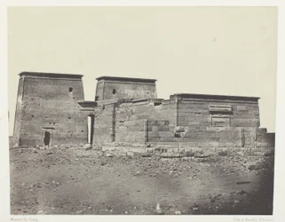 Tempel von Dakkeh (Ancienne Pselcis); Nubien, Tafel 94 aus dem Album "Ägypten, Nubien, Palästina und Syrien" (1852)