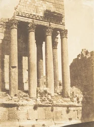 Tempel des Jupiter, in Baalbek Heliopolis, 15. September 1850