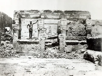 Tempel der Hathor in Dendarah, 28. Mai 1850
