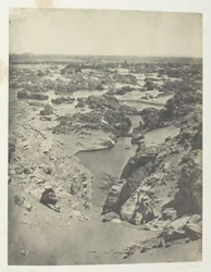 Vue Cavalière De La Seconde Cataracte; Nubien, Tafel 111 aus dem Album "Egypte, Nubie, Palestine et Syrie" (1852)