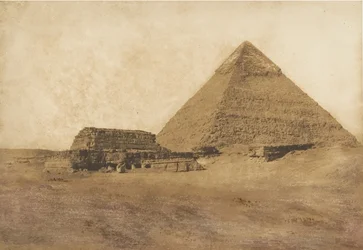 Ansicht der zweiten Pyramide, vom Südosten aus gesehen, Dezember 1849