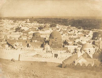 Gesamtansicht des Friedhofs von Siout, 1849-50