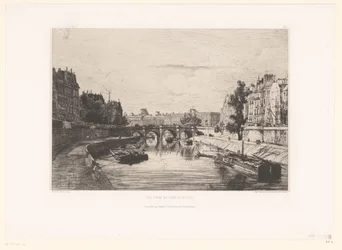 Ansicht der Pont Saint-Michel in Paris