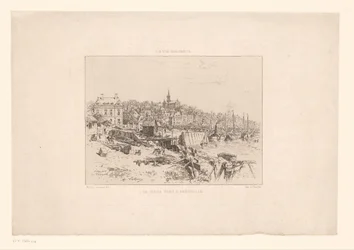 Ansicht des Hafens von Trouville (La vie élégante)