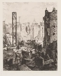 Abriss für die Eröffnung des Boulevard St. Germain