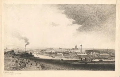 Paris im Jahr 1867: Blick vom Trocadéro