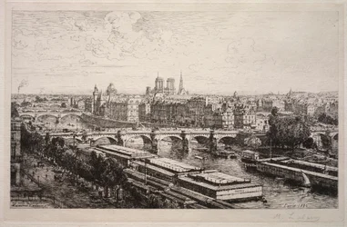Blick vom Louvre, 1882