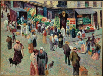 La rue des Abesses, Paris