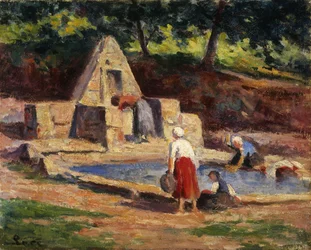 Wäscherinnen in Kermouster; Kermouster, Les Lavandières, 1914-1915