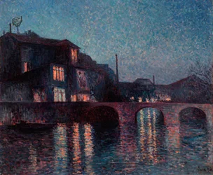 Der Fluss Sambre in Charleroi
