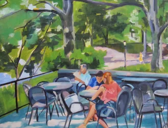 Park-Café-Szene