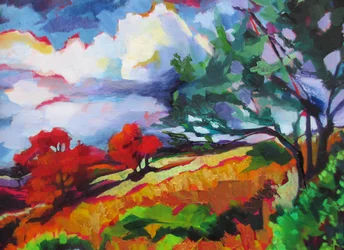 Lebendige Herbstlandschaft