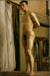 Männliche Figur stehend