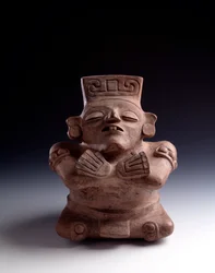 Präkolumbische Kunst, Maya-Zivilisation, klassische Periode: Anthropomorphe Tonvase
