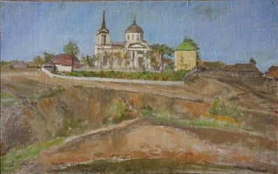 Tarkhany. Blick auf die Kirche des Erzengels Michael, 1938