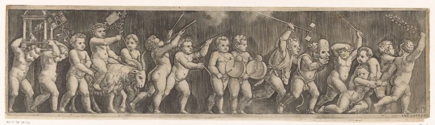 Fries mit Umzug von Putti