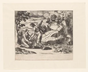 Venus schickt Psyche zu einer von Drachen bewachten Quelle