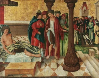 Wunderbare Beinheilung durch die Hll. Cosmas und Damian