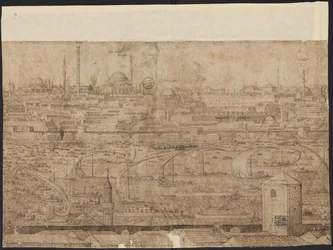 Ansicht von Konstantinopel, Blatt 8, Melchior Lorck, 1559