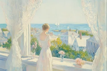Elegante Küstenaussicht