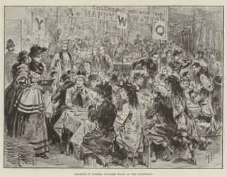 Bankett für 1500 Waisen im Guildhall