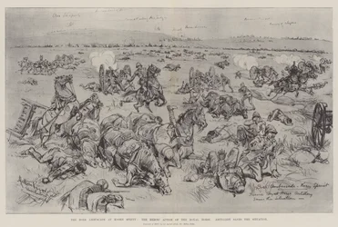 Der Burenhinterhalt bei Koorn Spruit, die heldenhafte Aktion der Royal Horse Artillery rettet die Situation