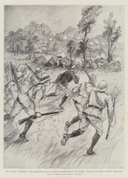 Die Kämpfe in Rhodesien, Prinz Alexander von Teck bringt Verstärkungen zu den kaiserlichen Truppen bei der Belagerung von Wedzas Festung