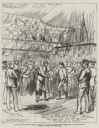 Der Krieg im Sudan, Ankunft der 10. Husaren in Souakim, Besuch von Baker Pasha bei seinem alten Regiment