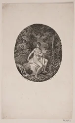 Badende Frau