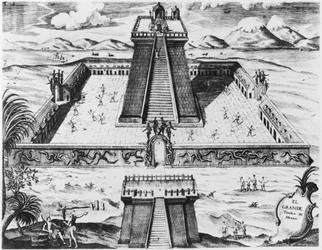 Der Templo Mayor in Tenochtitlan (aus 
