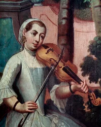 Geigenspieler (Detail)