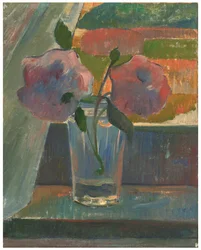 Stillleben, Blumen in einem Glas, ca. 1890
