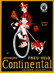 Werbeplakat für Continental-Reifen.