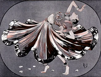 Miss Ruth in ihren Hindu-Tänzen: Mata Hari im Theater Marigny - von Mich (Michel Liebeaux)