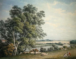 Eine Brücke im Themse-Tal