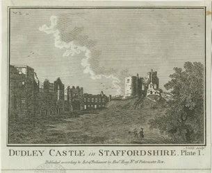 Dudley Castle: Kupferstich, undatiert [1653-1686]