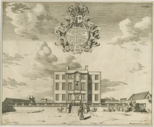 Elmhurst Hall: Kupferstich, undatiert [1653-1686]