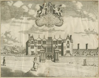 Keele Hall: Kupferstich, undatiert [1653-1686]