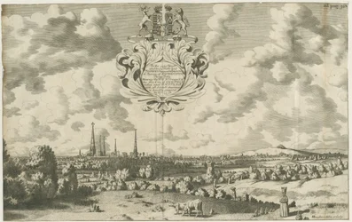 Lichfield - West-Nordwest-Prospekt (Kupferstich)