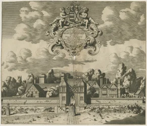 Sandon Hall: Gravur, 1653-1686