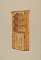 Eckschrank, ca. 1938