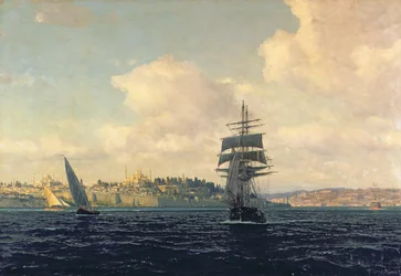 Blick auf Konstantinopel